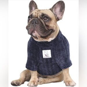 NWT Large Plus Navy Blue Dog sweater